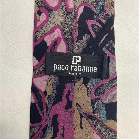 Paco Rabanne Multicolor Abstract Tie - Picture 3 of 5